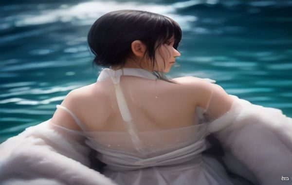 堇美香人物写真，清新日系风格，柔和自然光线下展现温柔气质与清透肌感
