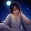 粉丝星河漫步者头像，清爽短发女生，户外阳光背景